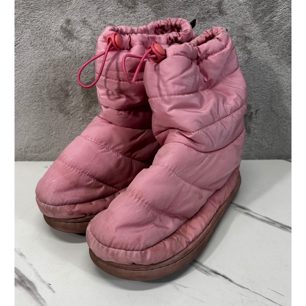 So‎ Danca Warm Up Boots Kids Small Pink Good Quilted Puffer Dance Booties